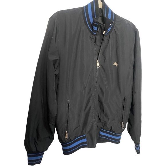 Burberry Men’s Varsity Jacket Size M in black - Picture 2 of 9